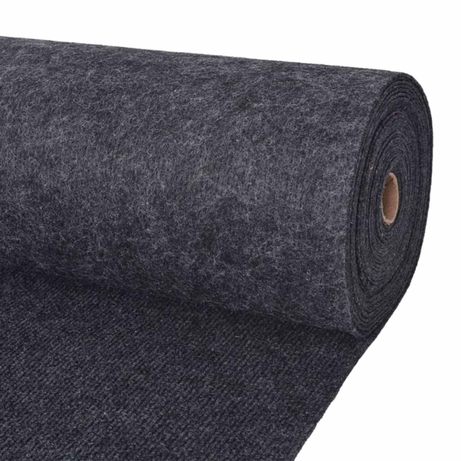 Χαλί Ανθρακί 1,2 x 10 m Πολυεστέρας - Pakobazaar