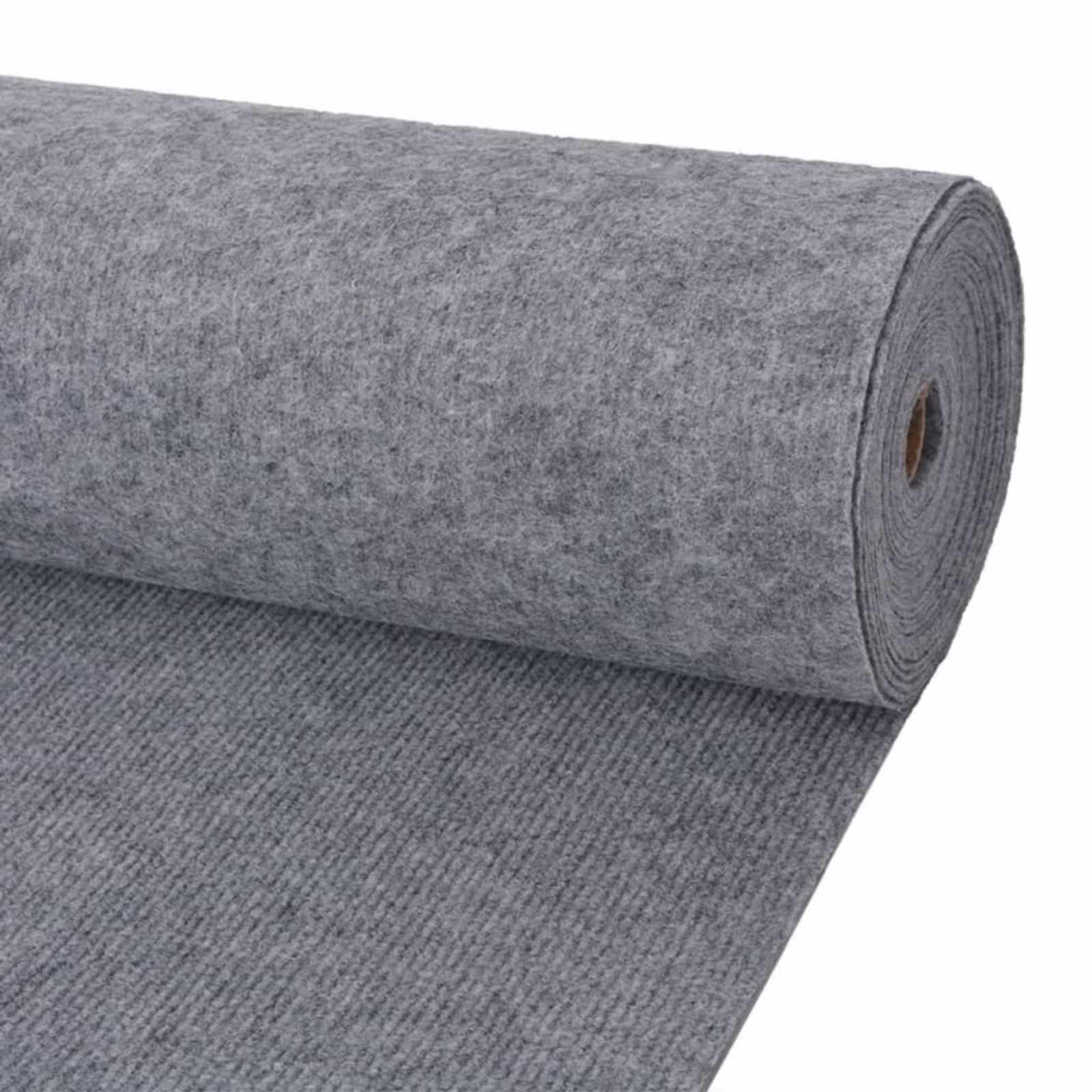 Χαλί Γκρι 1,2 x 20 m Πολυεστέρας - Pakobazaar