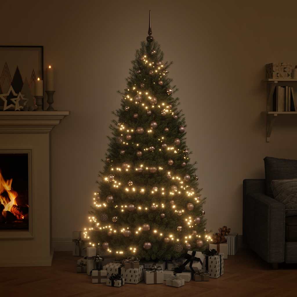 Χριστουγεν. Μπάλες Σετ 60 τεμ με Κορυφή & 150 LED Ροζέ/Χρυσό