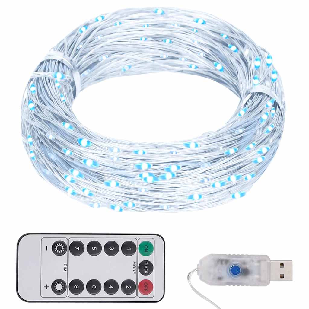 Φωτάκια με 150 LED Ψυχρό Λευκό 15 μ.