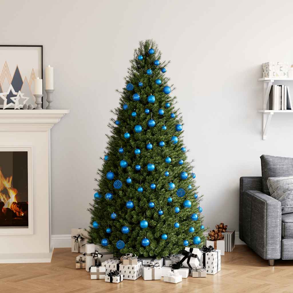 Χριστουγεννιάτικες Μπάλες Σετ 100 Τεμαχίων Μπλε