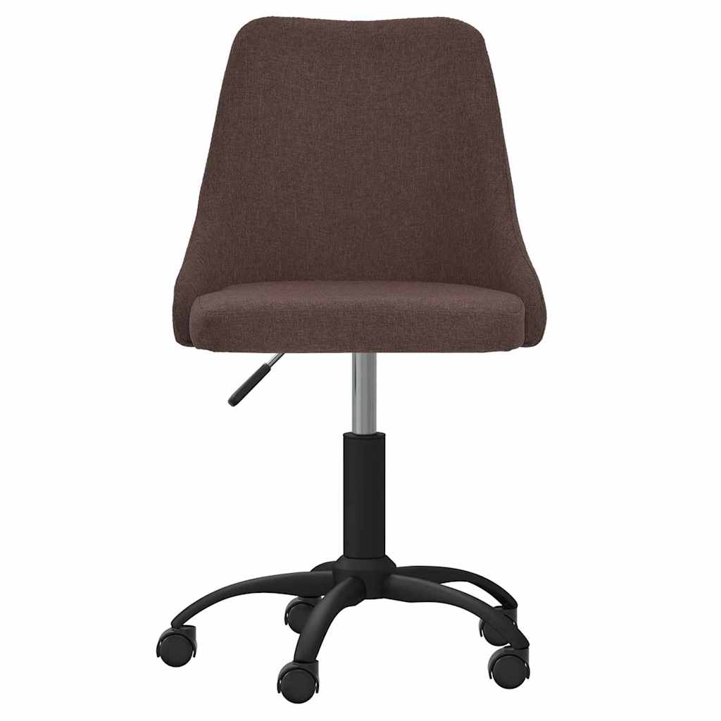 Καρέκλες Τραπεζαρίας Περιστρεφόμενες 2 τεμ Σκ. Καφέ Υφασμάτινες