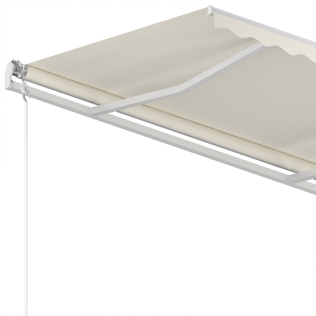 Τέντα Συρόμενη Χειροκίνητη Κρεμ 350 x 250 εκ. - PAKOBAZAAR