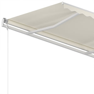 Τέντα Συρόμενη Χειροκίνητη Κρεμ 350 x 250 εκ. - PAKOBAZAAR