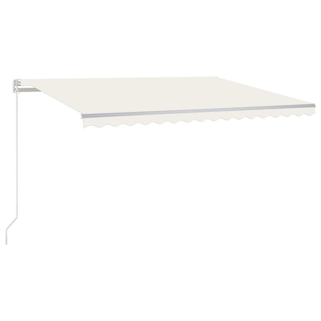 Τέντα Συρόμενη Αυτόματη Κρεμ 450 x 300 εκ. - Pakobazaar