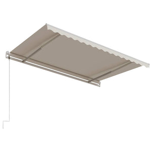 Τέντα Συρόμενη Αυτόματη Κρεμ 450 x 300 εκ. - Pakobazaar