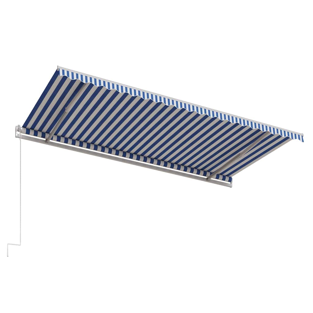 Τέντα Συρόμενη Αυτόματη Μπλε / Λευκό 500x300 εκ.