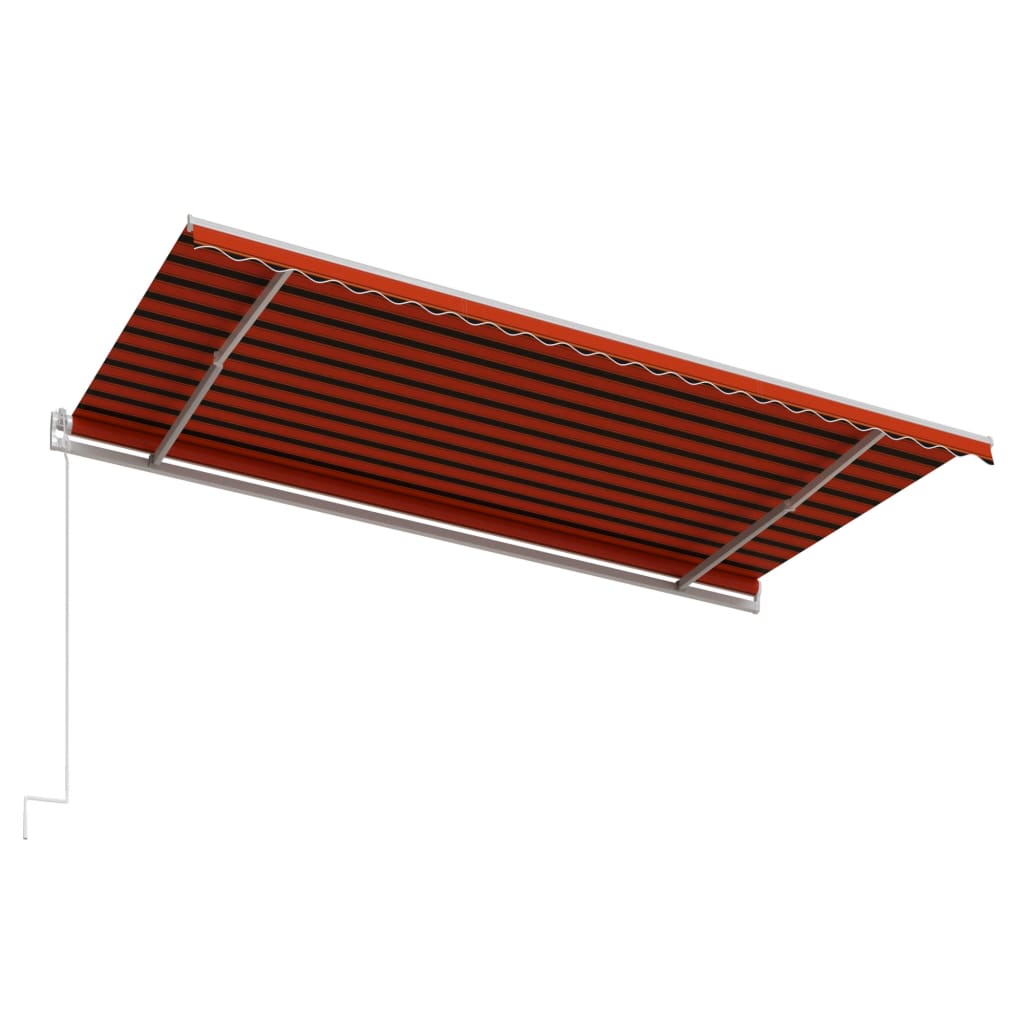 Τέντα Συρόμενη Αυτόματη Πορτοκαλί / Καφέ 500 x 300 εκ.