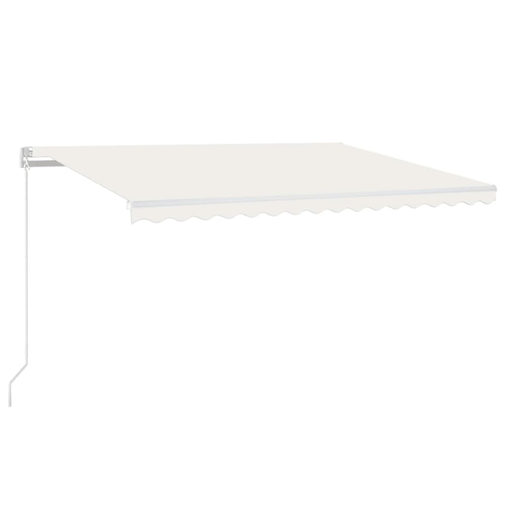Τέντα Συρόμενη Χειροκίνητη Κρεμ 450 x 350 εκ. - PAKOBAZAAR