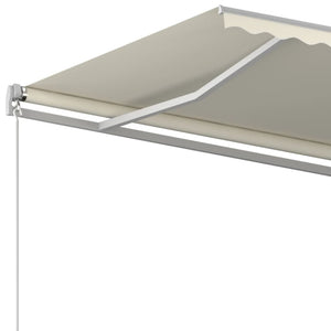 Τέντα Συρόμενη Χειροκίνητη Κρεμ 450 x 350 εκ. - PAKOBAZAAR