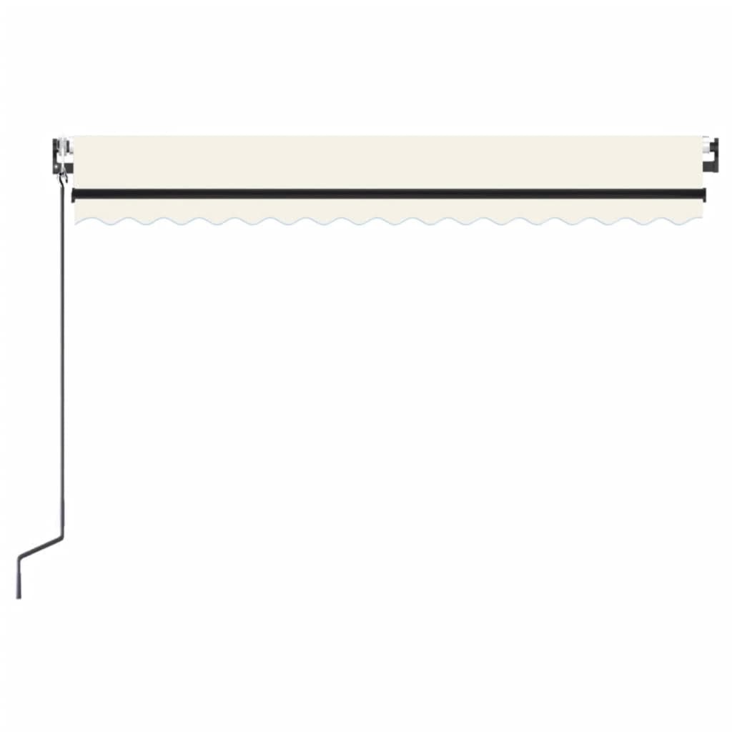 Αυτόματη Τέντα με LED & Αισθητήρα Ανέμου, Κρεμ 400x300 εκ. - Pakobazaar
