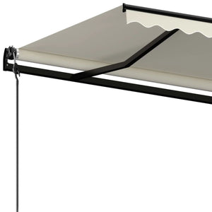 Τέντα Συρόμενη Αυτόματη Κρεμ 450 x 350 εκ. - PAKOBAZAAR