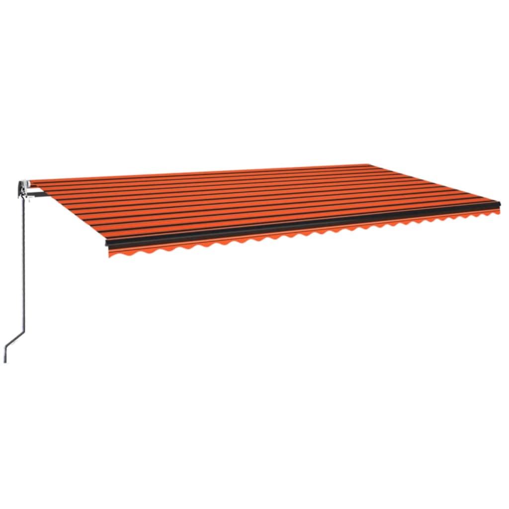 Τέντα Συρόμενη Αυτόματη Πορτοκαλί / Καφέ 600 x 350 εκ.