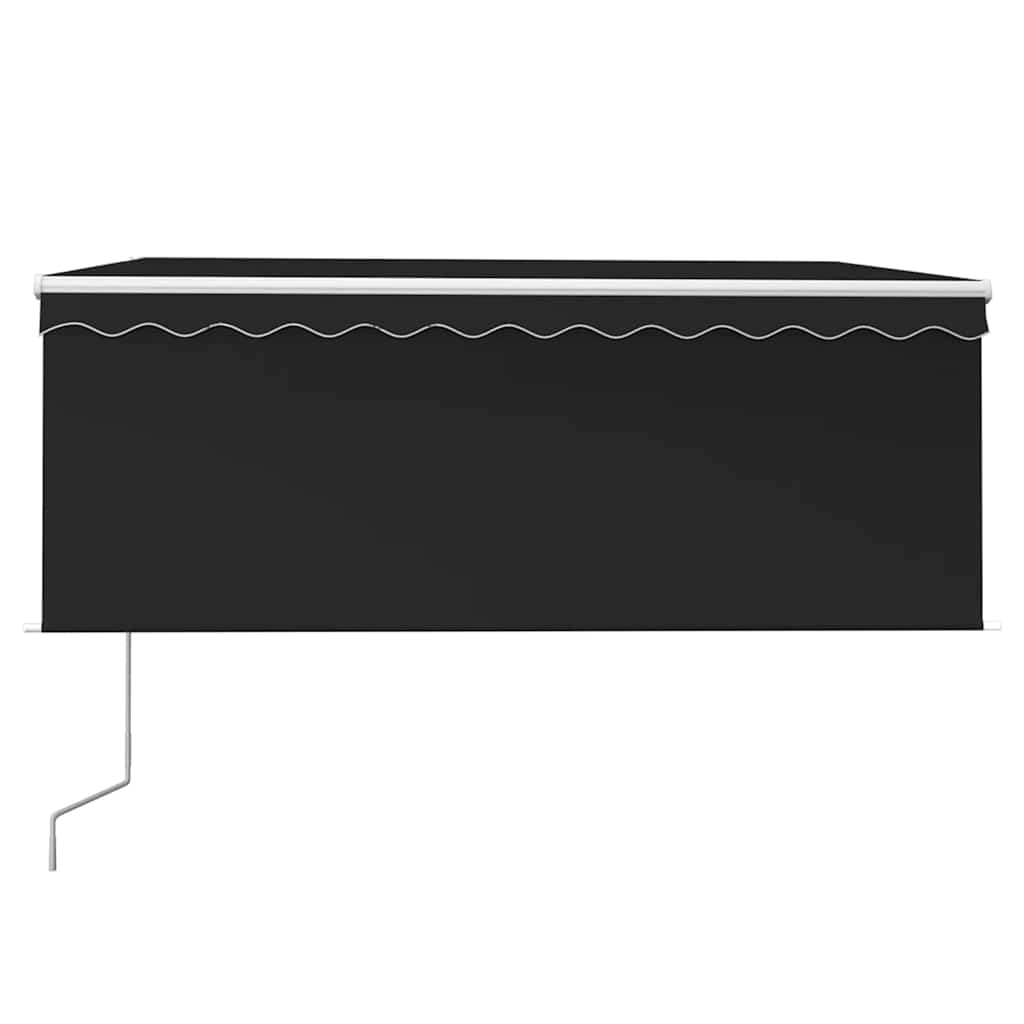 Τέντα Συρόμενη Αυτόματη με Σκίαστρο Ανθρακί 3,5 x 2,5 μ. - PAKOBAZAAR