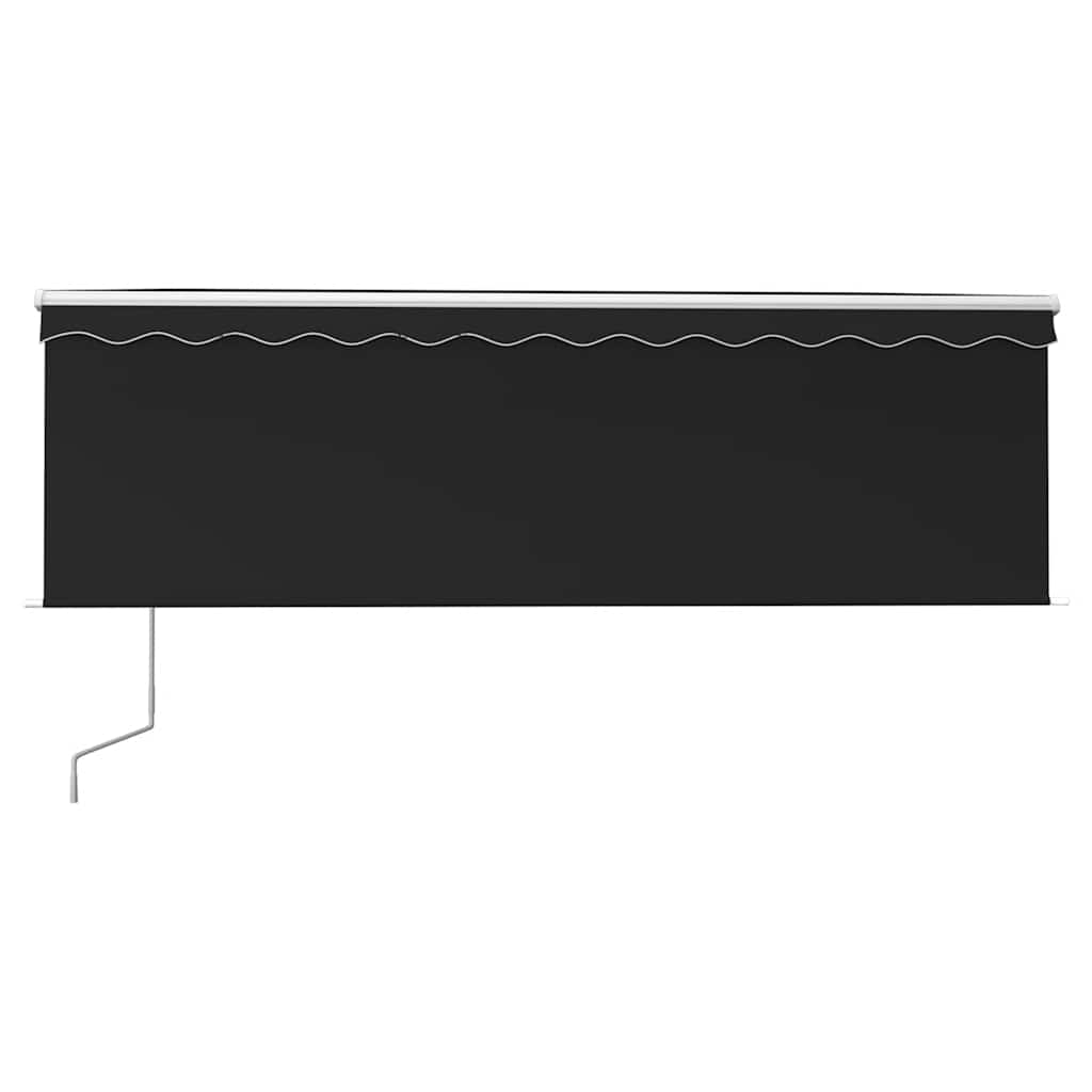 Τέντα Συρόμενη Αυτόματη με Σκίαστρο Ανθρακί 4 x 3 μ. - PAKOBAZAAR