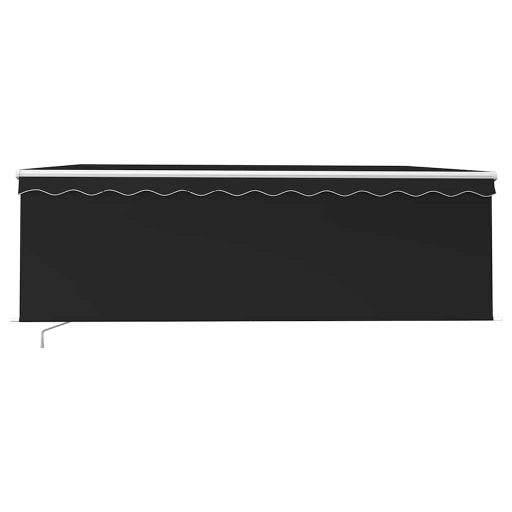 Τέντα Συρόμενη Χειροκίνητη με Σκίαστρο Ανθρακί 4,5 x 3 μ. - PAKOBAZAAR