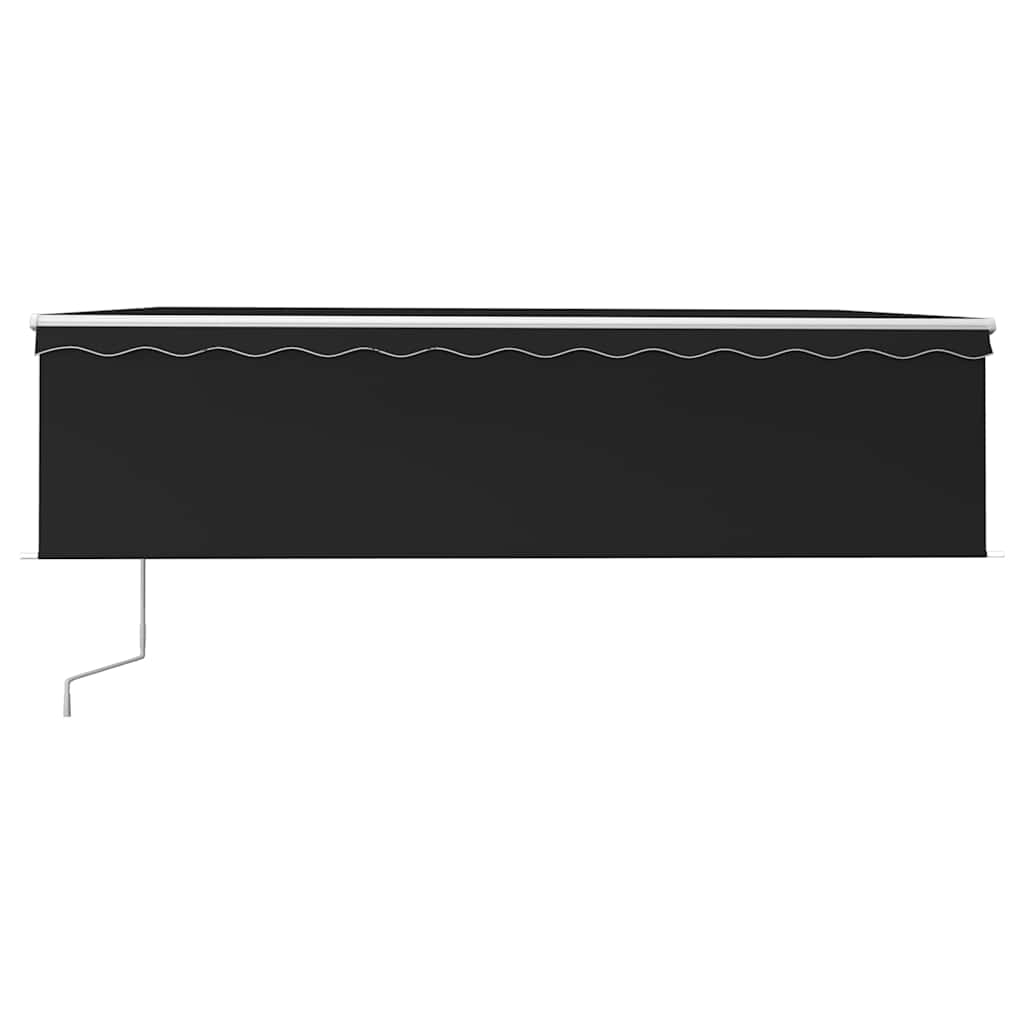 Τέντα Συρόμενη Αυτόματη με Σκίαστρο Ανθρακί 5 x 3 μ.