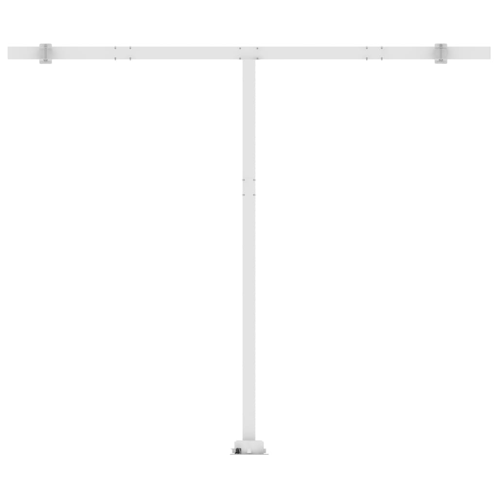 Τέντα Συρόμενη Χειροκίνητη με LED Κρεμ 350 x 250 εκ. - Pakobazaar