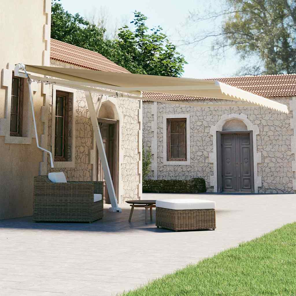 Τέντα Αυτόματη Ανεξάρτητη Κρεμ 400 x 300 εκ. - Pakobazaar