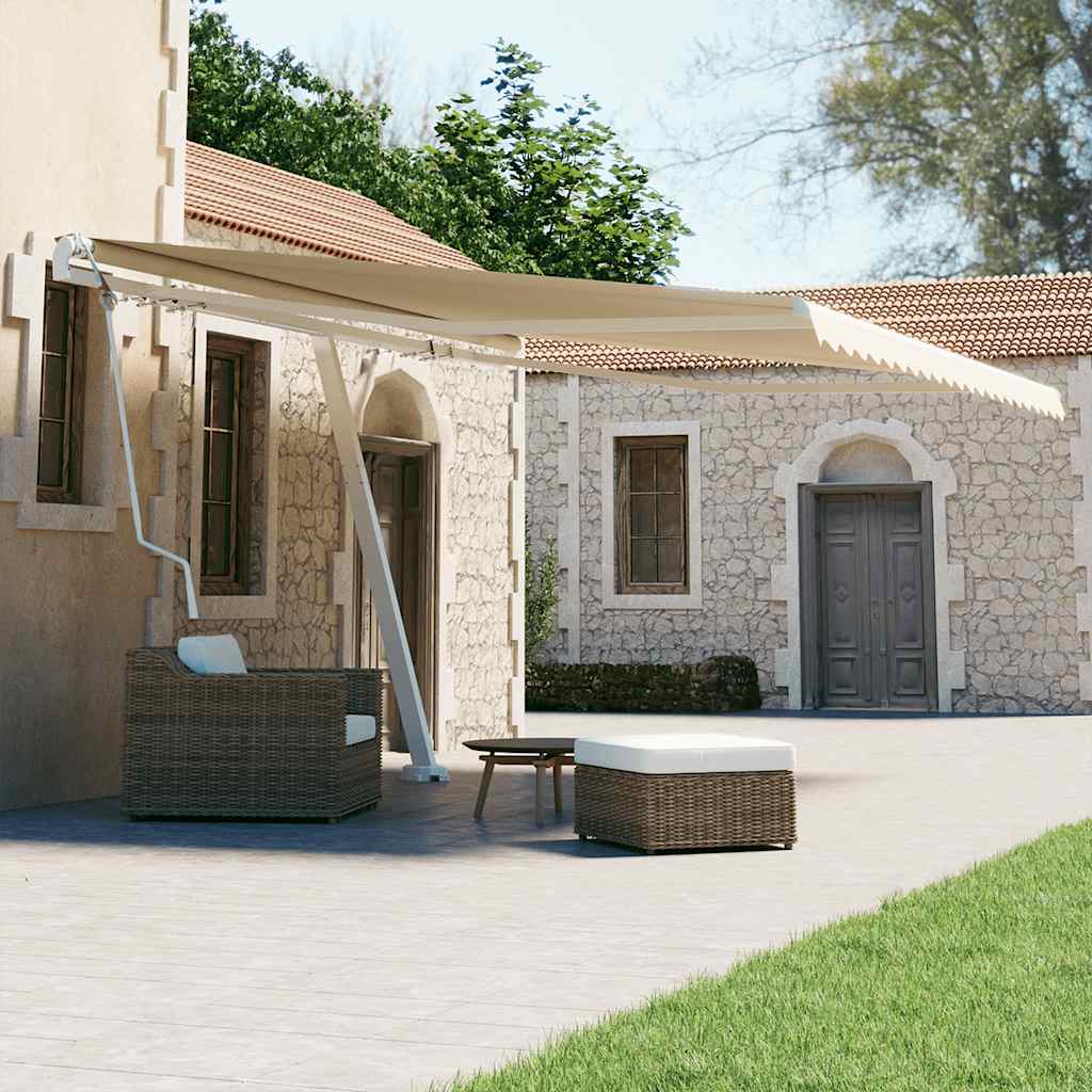 Τέντα Αυτόματη Ανεξάρτητη Κρεμ 450 x 300 εκ. - Pakobazaar