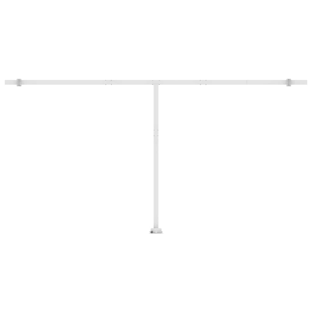 Τέντα Αυτόματη Ανεξάρτητη Μπλε/Λευκό 600 x 300 εκ. - PAKOBAZAAR