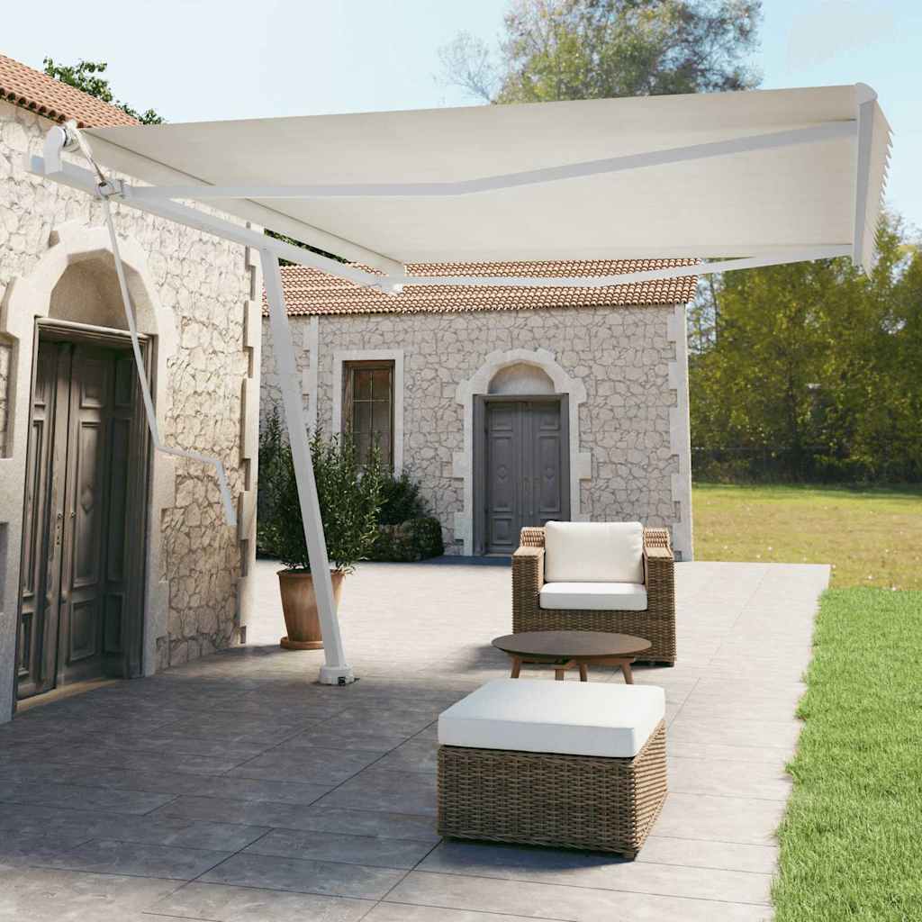 Τέντα Αυτόματη Ανεξάρτητη Κρεμ 450x350 εκ. - Pakobazaar