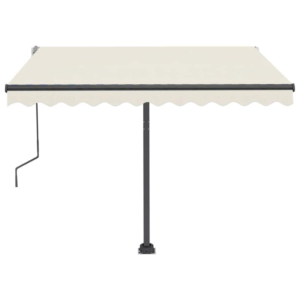 Τέντα Συρόμενη Χειροκίνητη Ανεξάρτητη Κρεμ 300 x 250 εκ.