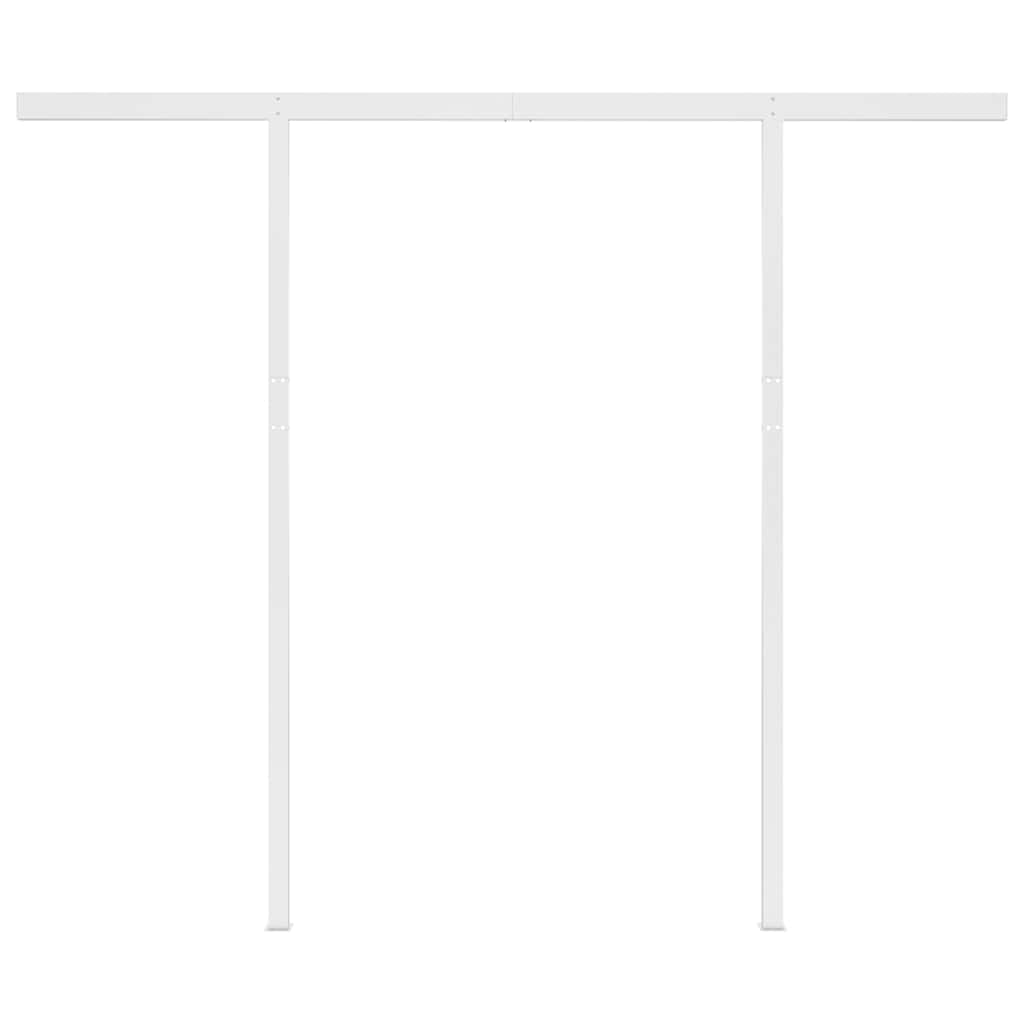 Τέντα Συρόμενη Χειροκίνητη με LED Κρεμ 3 x 2,5 μ. - PAKOBAZAAR