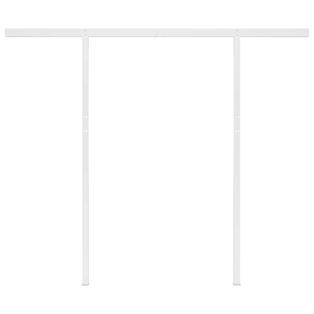 Τέντα Συρόμενη Αυτόματη με Στύλους Ανθρακί 3,5x2,5 μ. - PAKOBAZAAR