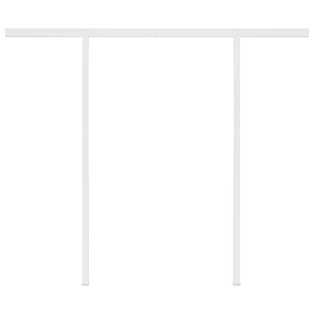 Τέντα Αυτόματη με LED & Αισθητήρα Ανέμου Μπλε/Λευκό 3,5x2,5 μ. - Pakobazaar