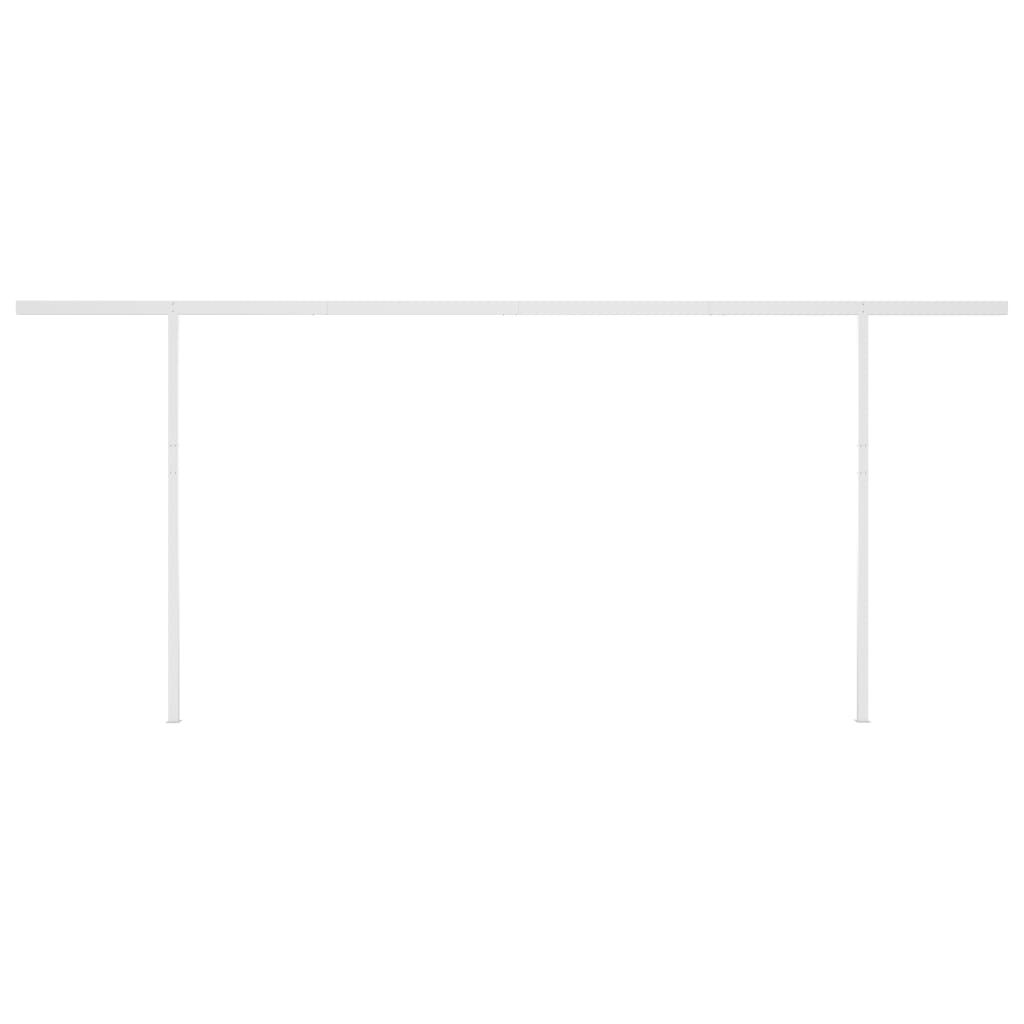 Τέντα Αυτόματη με LED & Αισθητήρα Ανέμου Κρεμ 5x3,5 μ.