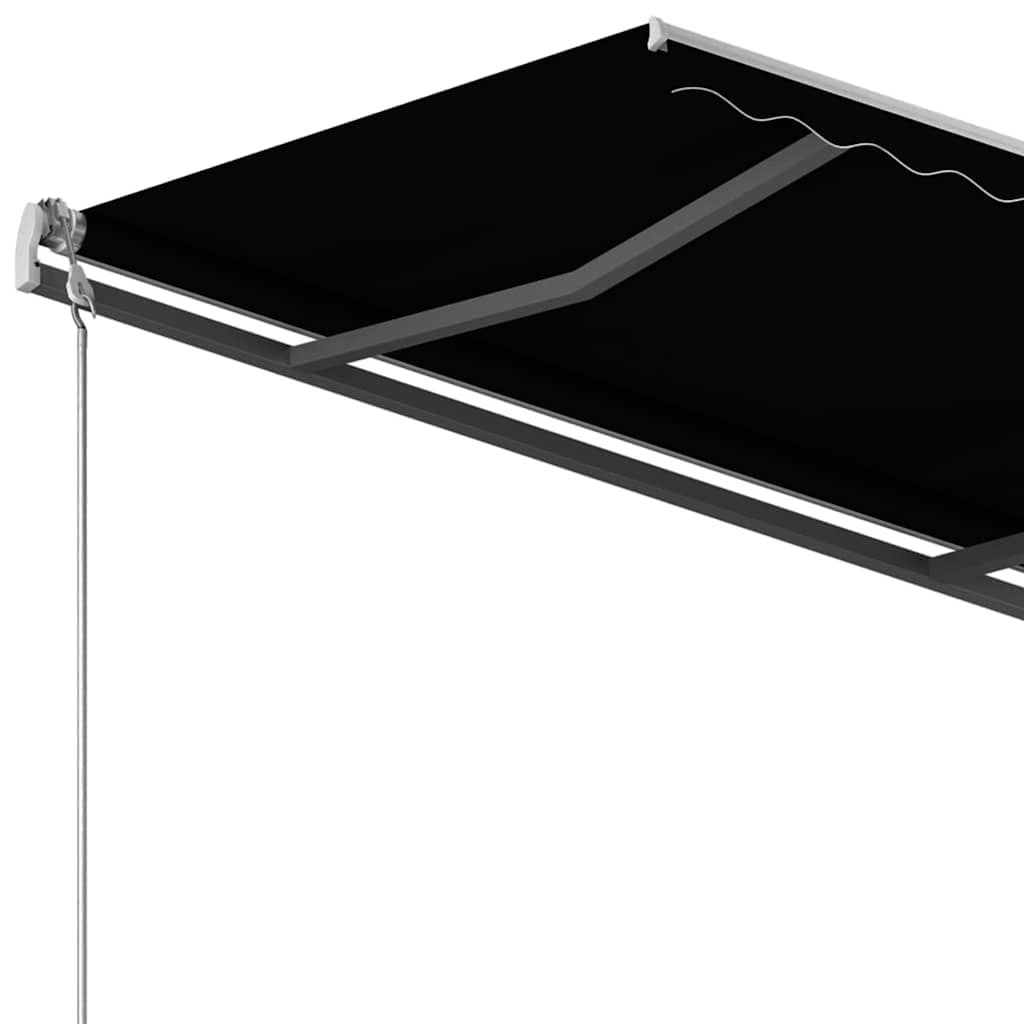 Τέντα Συρόμενη Χειροκίνητη με Πασσάλους Ανθρακί 3,5 x 2,5 μ.