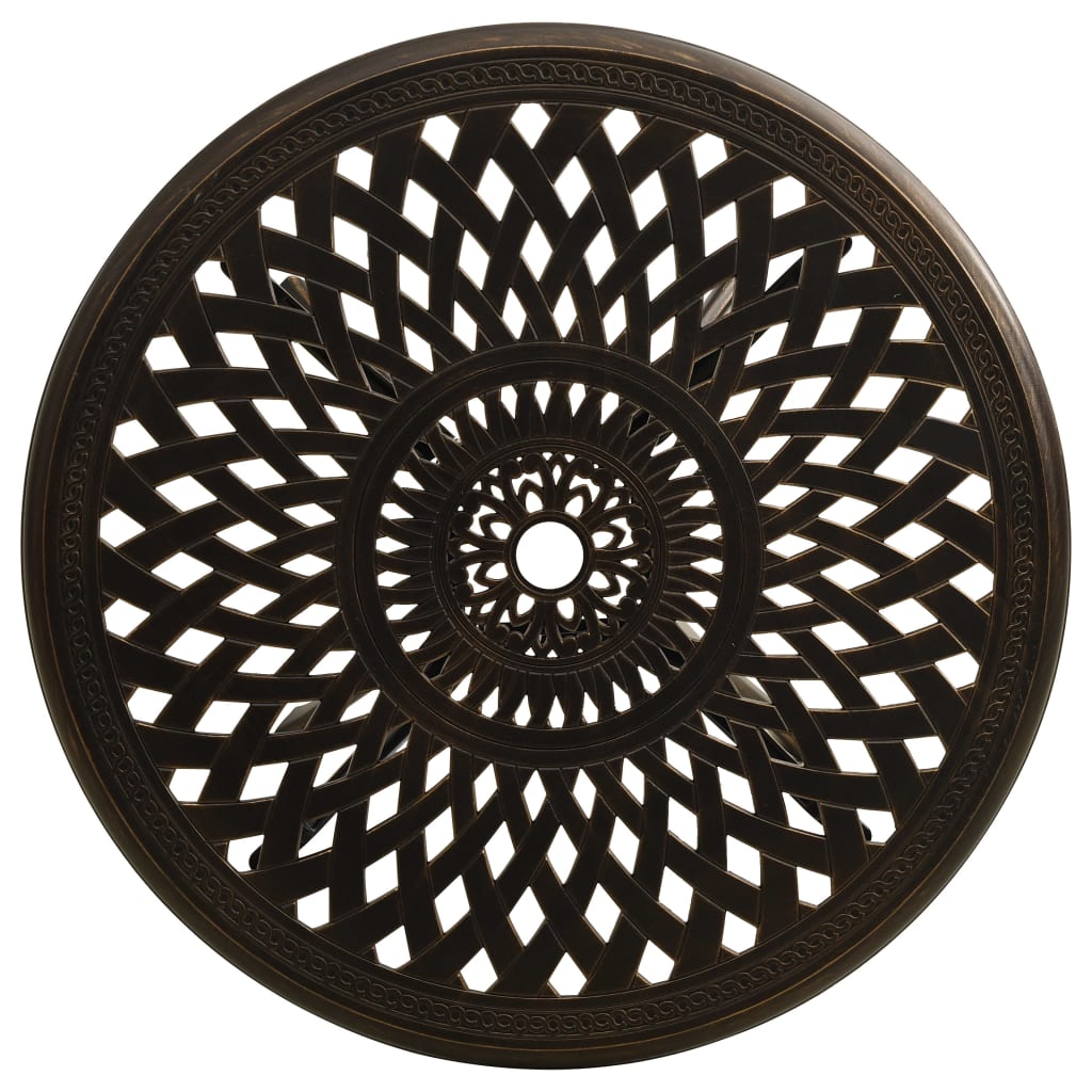 Σετ Επίπλων Bistro 5 Τεμαχίων Μπρονζέ από Χυτό Αλουμίνιο - PAKOBAZAAR