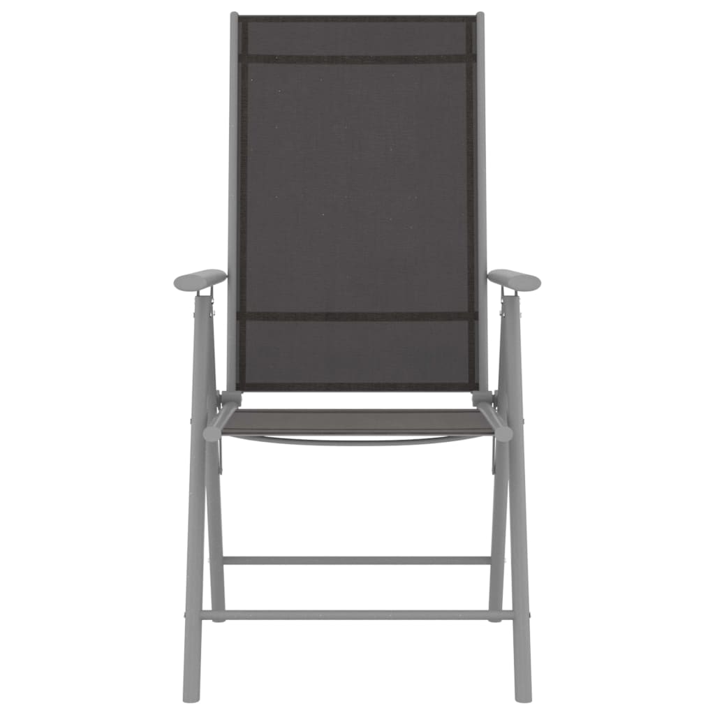 Σετ Τραπεζαρίας Κήπου 5 Τεμαχίων Ασημί από Αλουμίνιο/Textilene - PAKOBAZAAR