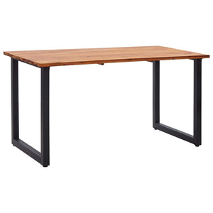 Σετ Τραπεζαρίας Κήπου 5 τεμ. Καφέ από Συνθ. Ρατάν με Μαξιλάρια