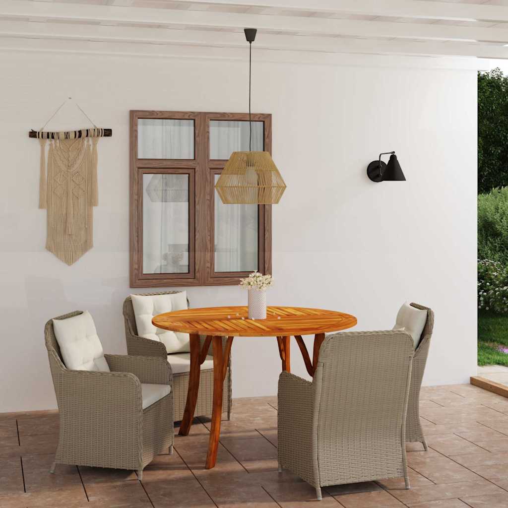 Σετ Τραπεζαρίας Κήπου 5 Τεμαχίων Καφέ