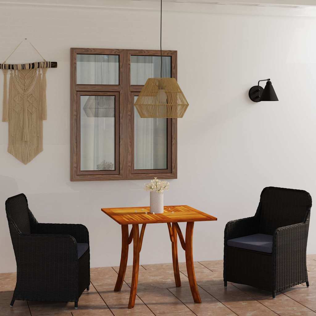 Σετ Τραπεζαρίας Κήπου 3 Τεμαχίων Μαύρο