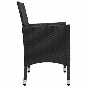 Σετ Τραπεζαρίας Κήπου 5 Τεμαχίων Μαύρο