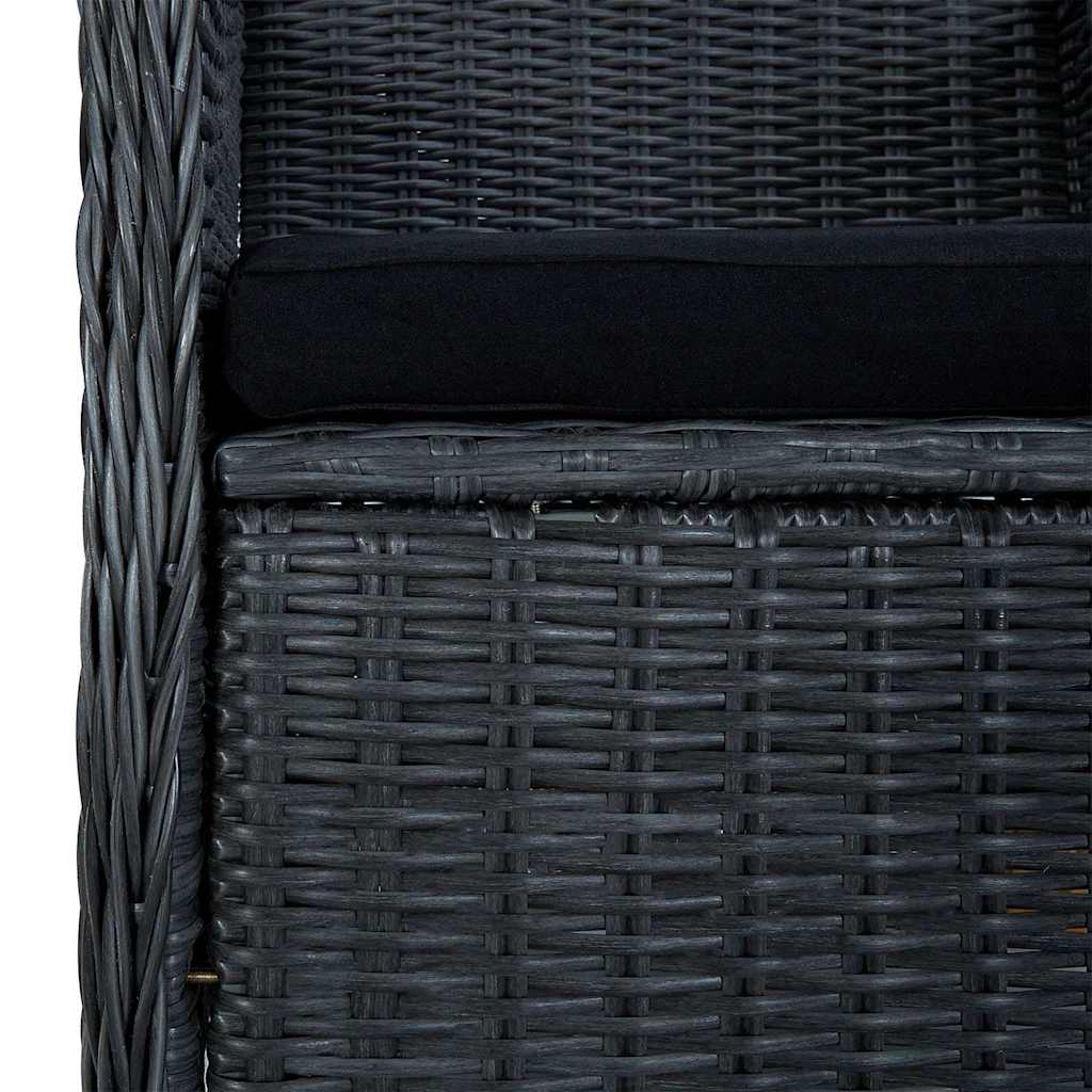 Σετ Τραπεζαρίας Κήπου 7 Τεμαχίων Σκούρο Γκρι