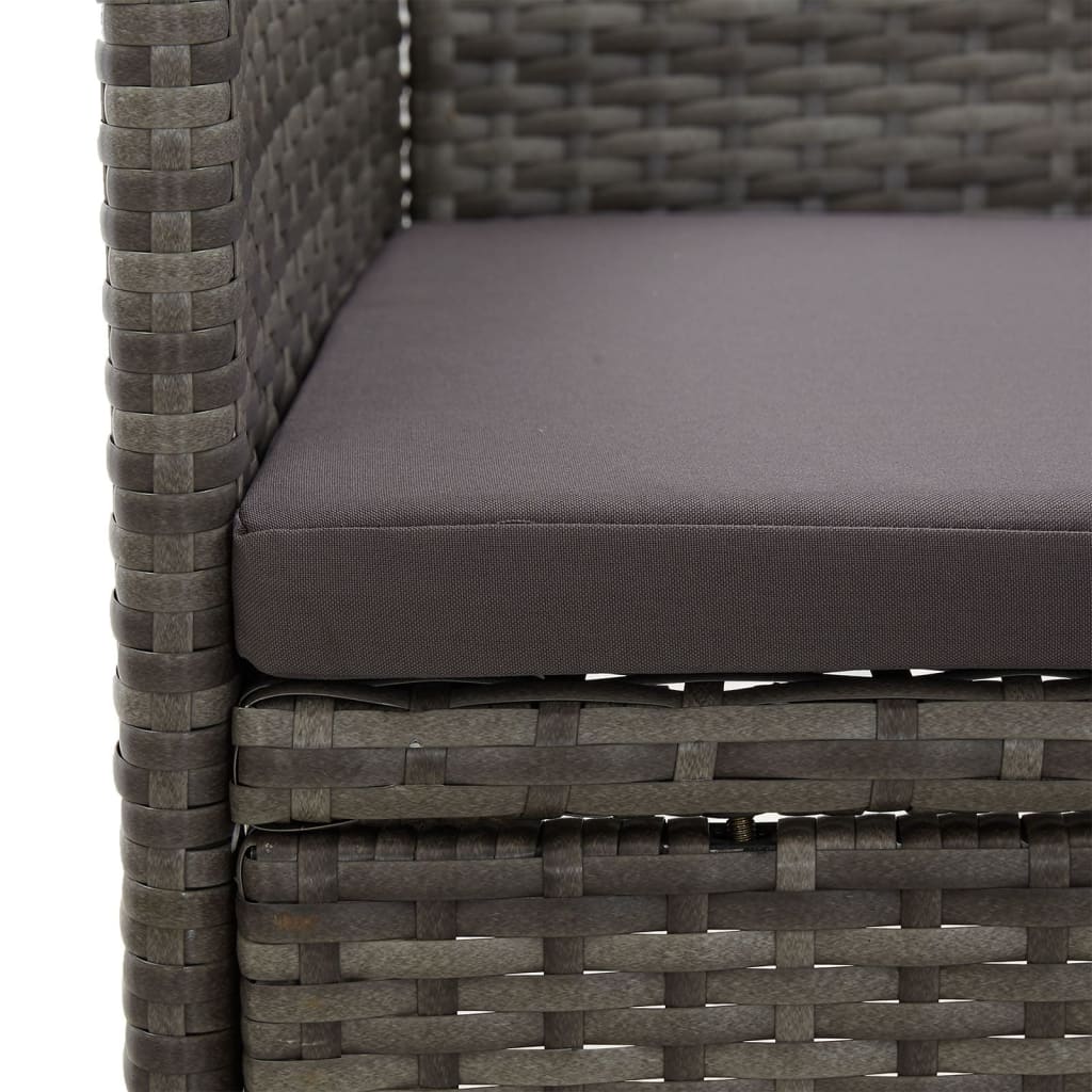 Σετ Τραπεζαρίας Κήπου 5 Τεμαχίων Γκρι - PAKOBAZAAR