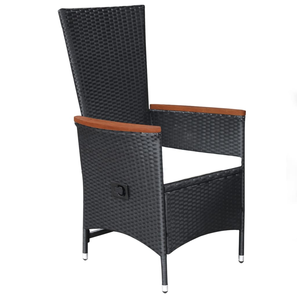 Σετ Τραπεζαρίας Κήπου 5 Τεμαχίων Μαύρο - PAKOBAZAAR