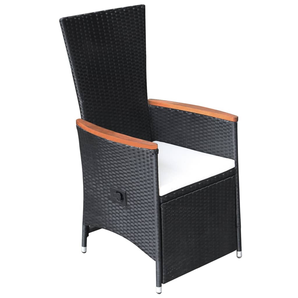 Σετ Τραπεζαρίας Κήπου 5 Τεμαχίων Μαύρο - PAKOBAZAAR