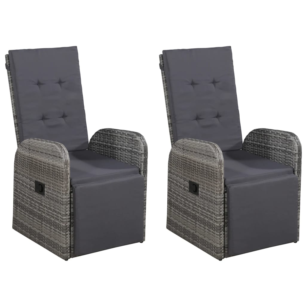 Σετ Τραπεζαρίας Κήπου 5 Τεμαχίων Γκρι - PAKOBAZAAR