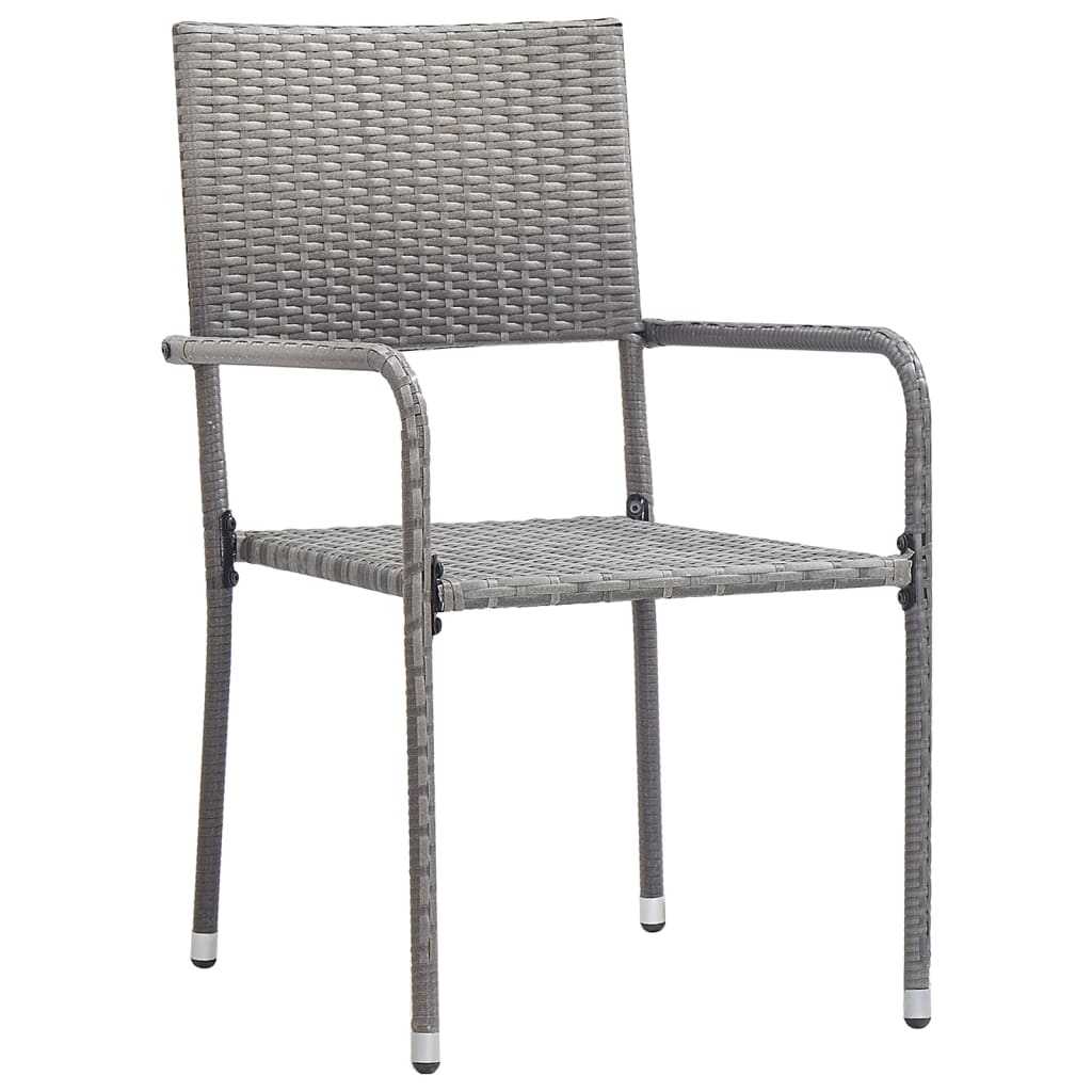 Σετ Τραπεζαρίας Κήπου 5 Τεμαχίων Ανθρακί - PAKOBAZAAR