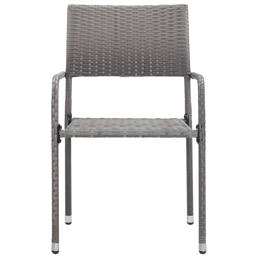 Σετ Τραπεζαρίας Κήπου 5 Τεμαχίων Ανθρακί - PAKOBAZAAR