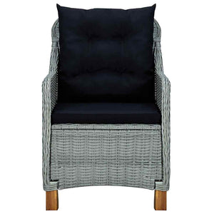 Σετ Τραπεζαρίας Κήπου 5 Τεμαχίων Ανοιχτό Γκρι