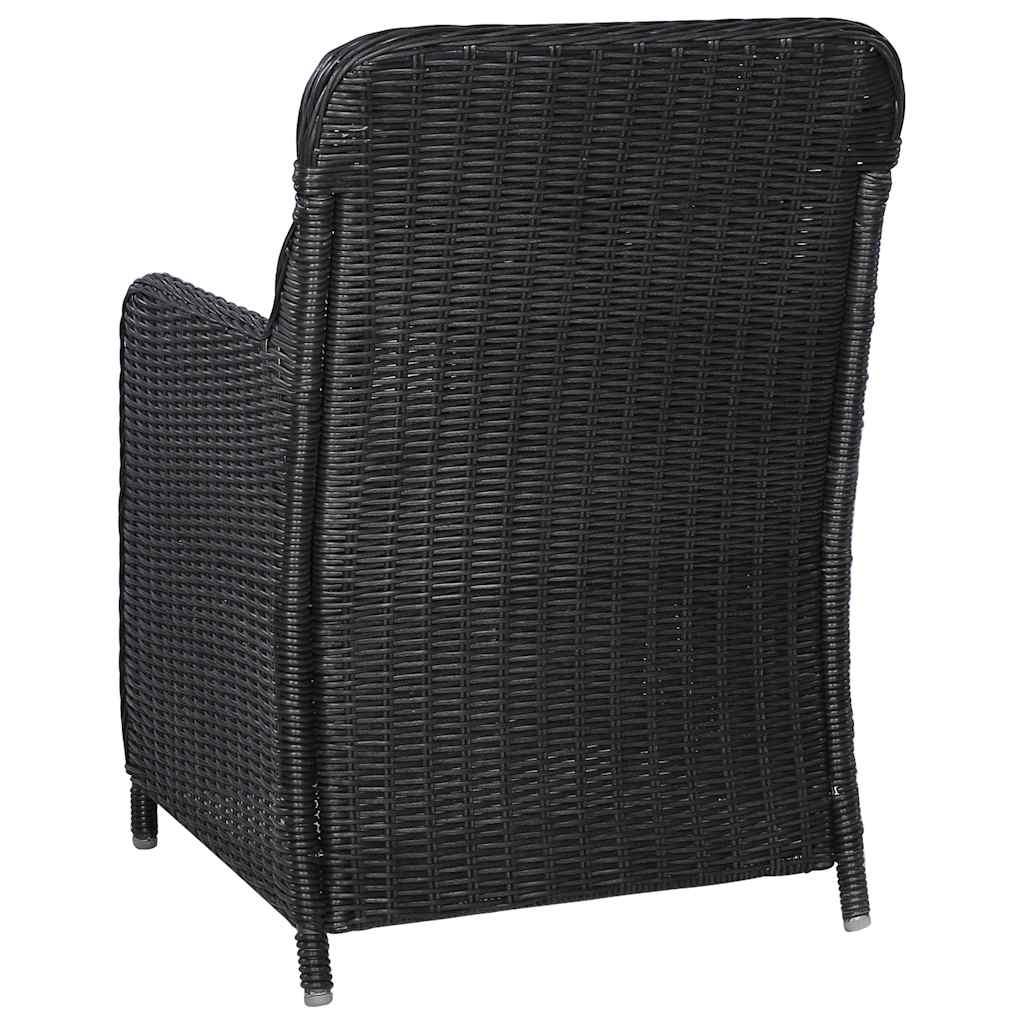 Σετ Τραπεζαρίας Κήπου 7 Τεμαχίων Μαύρο