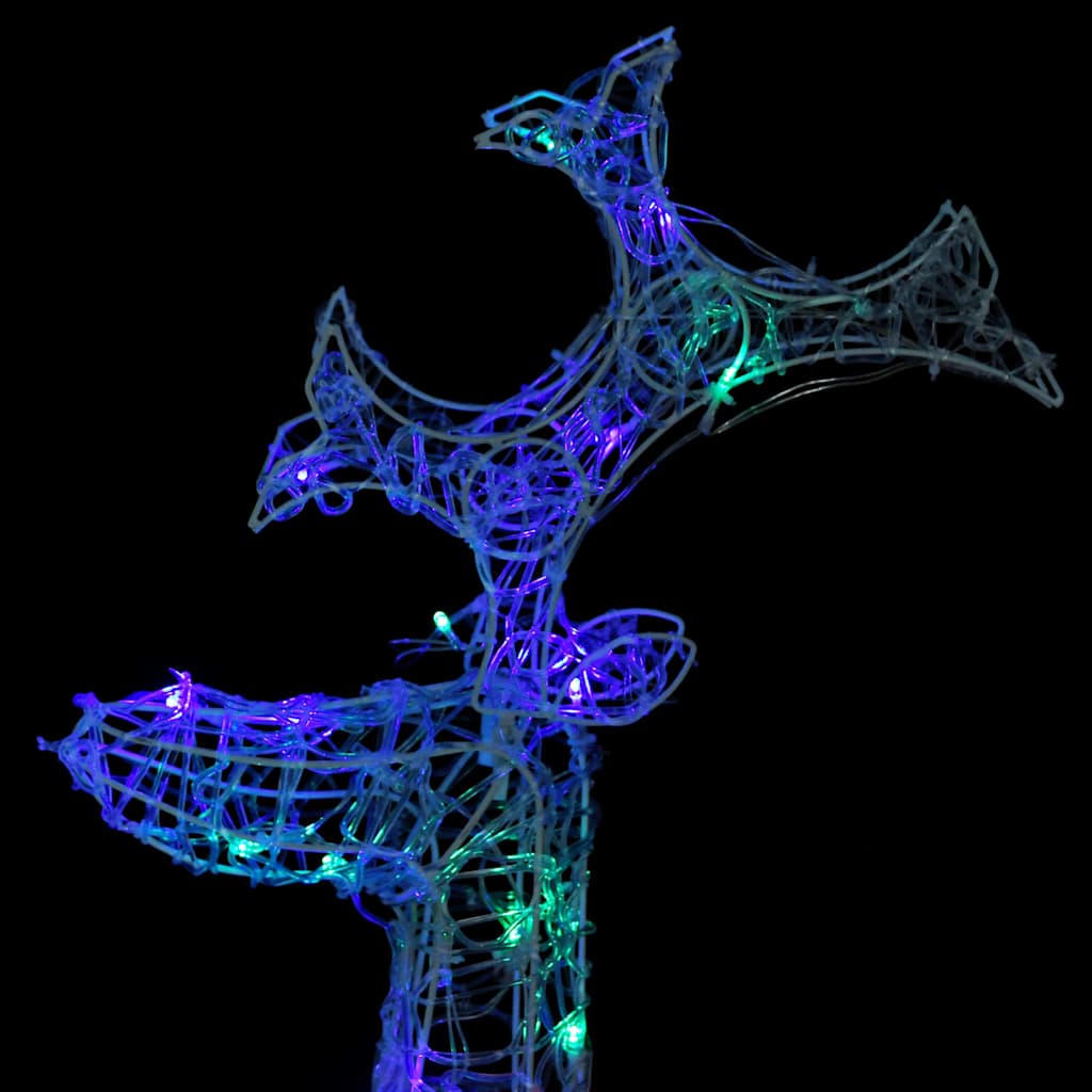 Χριστουγ. Διακοσμητικός Τάρανδος 90 LED 60x16x100 εκ. Ακρυλικό