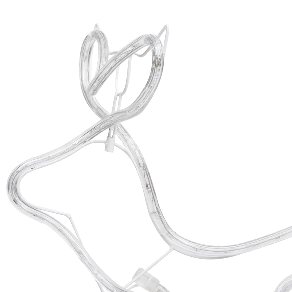 Τάρανδος Χριστουγεννιάτικος με Έλκηθρο Εξωτ. Χώρου με 252 LED