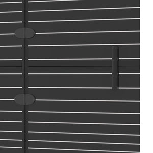 Καμπίνα Μπανιέρας Πτυσσόμενη Μαύρη 80 x 140 εκ. από ESG - PAKOBAZAAR